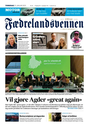 Cover of Faedrelandsvennen