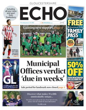 Cover of Gloucestershire Echo