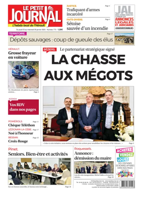 Cover of Le Petit Journal - L'hebdo local de l'Hérault