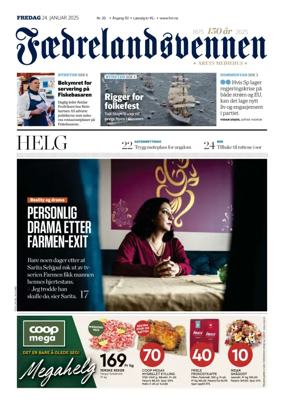 Cover of Faedrelandsvennen