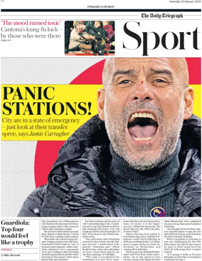 Cover of The Daily Telegraph - Sport Saturday