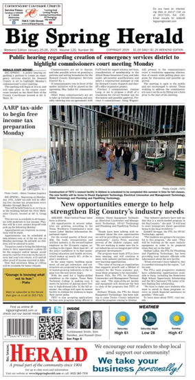 Cover of Big Spring Herald Weekend