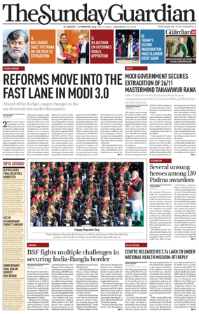 Cover of The Sunday Guardian