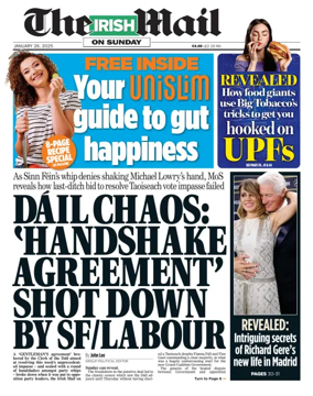 Cover of The Irish Mail on Sunday