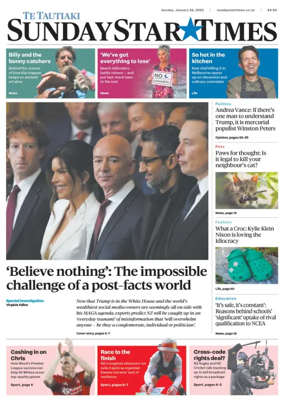 Cover of Sunday Star-Times