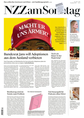 Cover of Neue Zurcher Zeitung Sunday