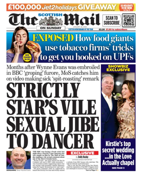 Cover of The Scottish Mail on Sunday