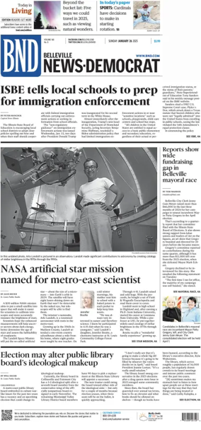 Cover of Belleville News-Democrat (Sunday)