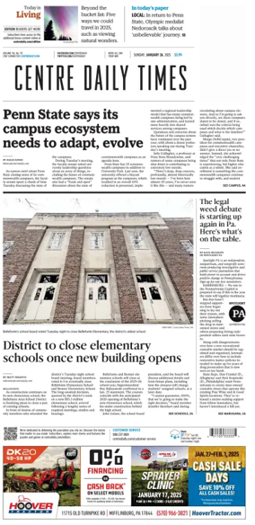 Cover of Centre Daily Times (Sunday)