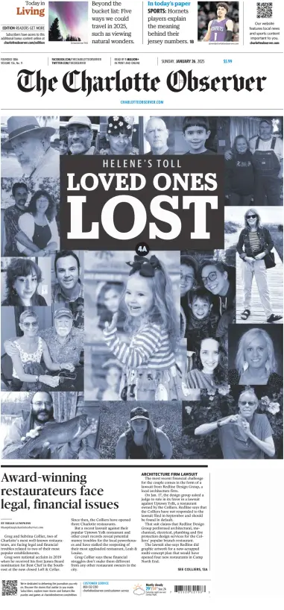 Cover of The Charlotte Observer (Sunday)