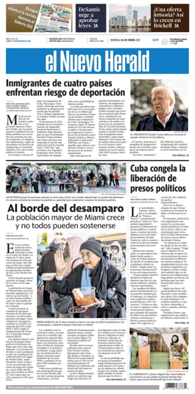 Cover of El Nuevo Herald (Sunday)