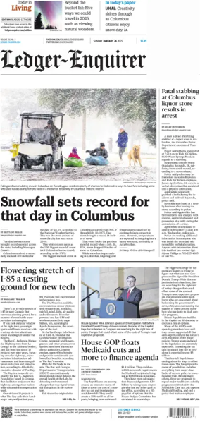 Cover of Ledger-Enquirer (Sunday)