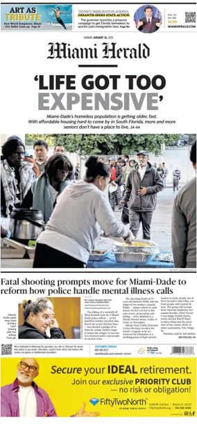 Cover of Miami Herald (Sunday)