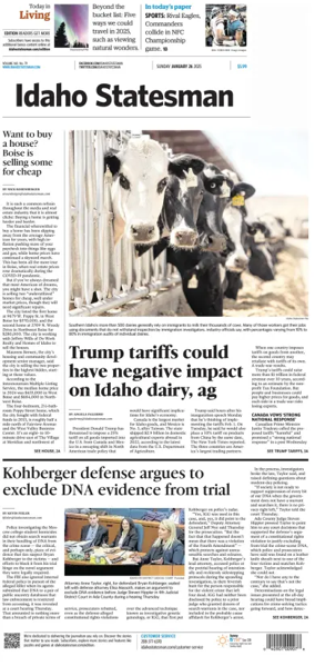 Cover of The Idaho Statesman (Sunday)