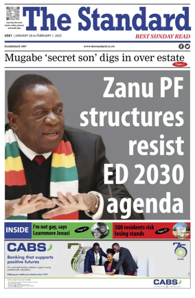 Cover of The Standard (Zimbabwe)