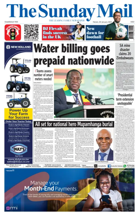 Cover of The Sunday Mail (Zimbabwe)