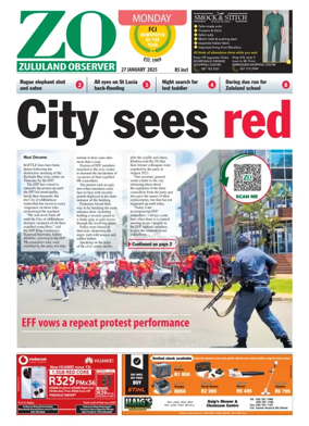 Cover of Zululand Observer - Monday
