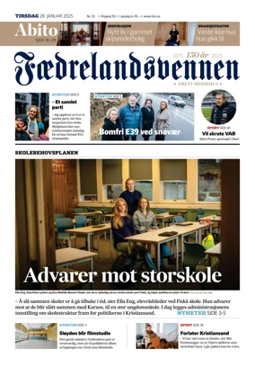 Cover of Faedrelandsvennen