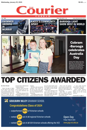 Cover of The Cobram Courier