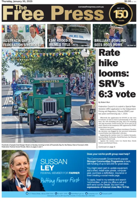 Cover of The Free Press (Corowa)