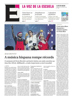 Cover of La Voz de Galicia (Monforte) - La Voz de la Escuela