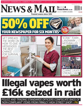 Cover of Aldershot News & Mail