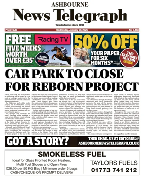 Cover of Ashbourne News Telegraph