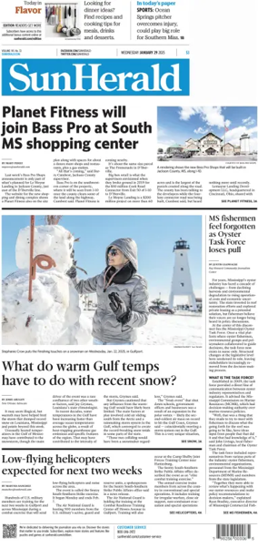 Cover of The Sun Herald