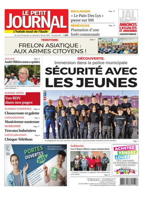 Cover of Le Petit Journal - L'hebdo local de l'Aude