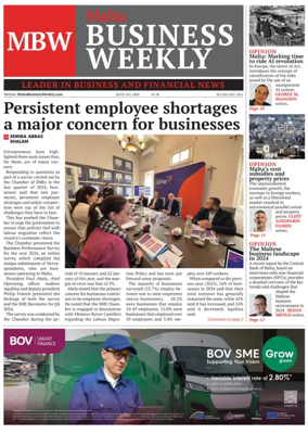 Cover of The Malta Business Weekly