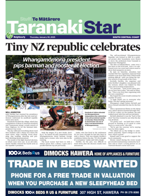 Cover of South Taranaki Star