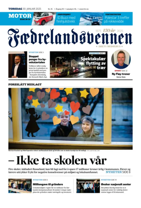 Cover of Faedrelandsvennen