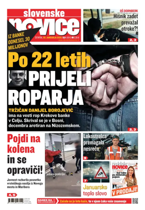 Cover of Slovenske Novice