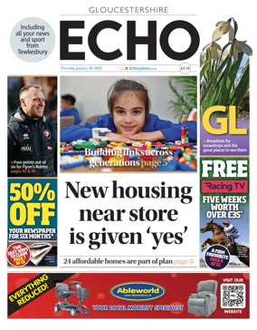 Cover of Gloucestershire Echo