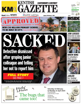 Cover of Kentish Gazette Canterbury & District