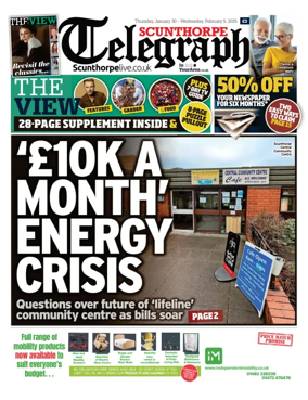 Cover of Scunthorpe Telegraph