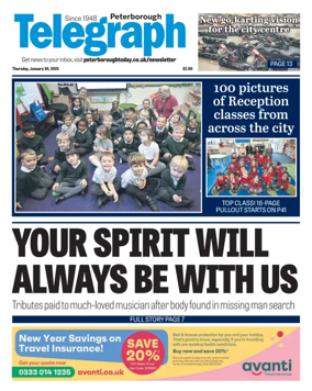 Cover of The Peterborough Evening Telegraph