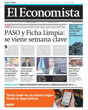 Cover of El Economista (Argentina)
