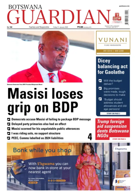 Cover of Botswana Guardian