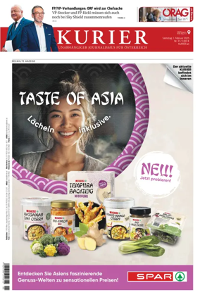 Cover of Kurier (Samstag)