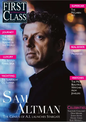 Cover of FIRST CLASS MAGAZINE INTERNATIONAL (ENGLISH)