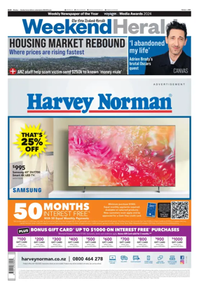 Cover of Weekend Herald