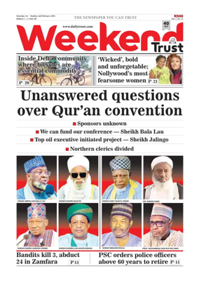 Cover of Weekly Trust