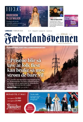 Cover of Faedrelandsvennen