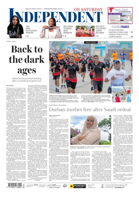 Cover of The Independent on Saturday