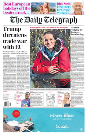 Cover of The Daily Telegraph - Saturday