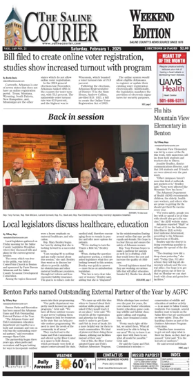 Cover of The Saline Courier Weekend