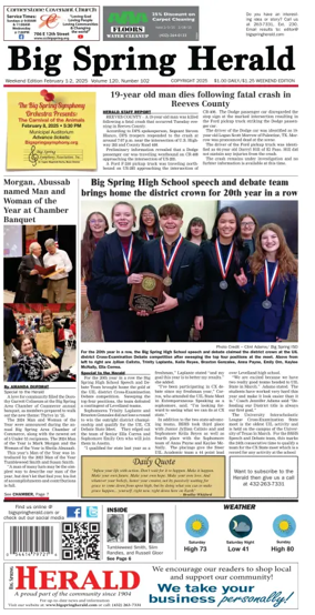 Cover of Big Spring Herald Weekend
