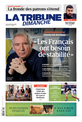 Cover of La Tribune Dimanche (France)