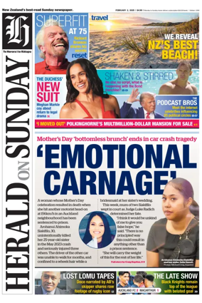 Cover of Herald on Sunday